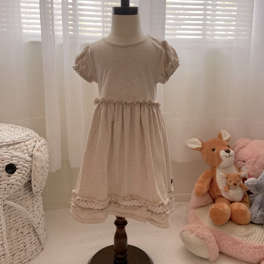 SOLD 🚨 Like New tan Matilda Jane dress size 4T - Picture 1 of 4